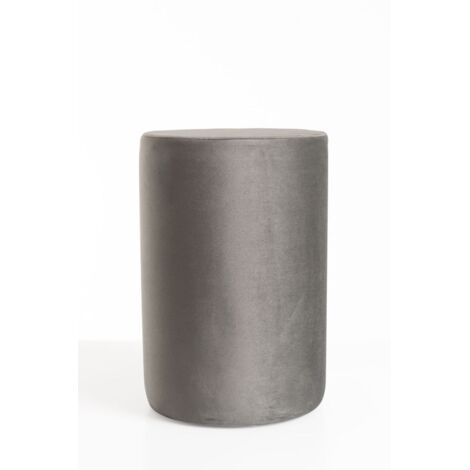 Taburetes Pequeños - Puff Elik Terciopelo - Gris