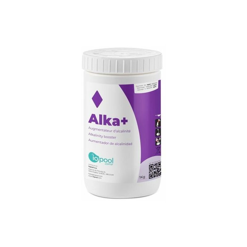 TAC+/Alka+ (Réhausseur d'alcalinité en poudre) - 1kg Iopool Blanc