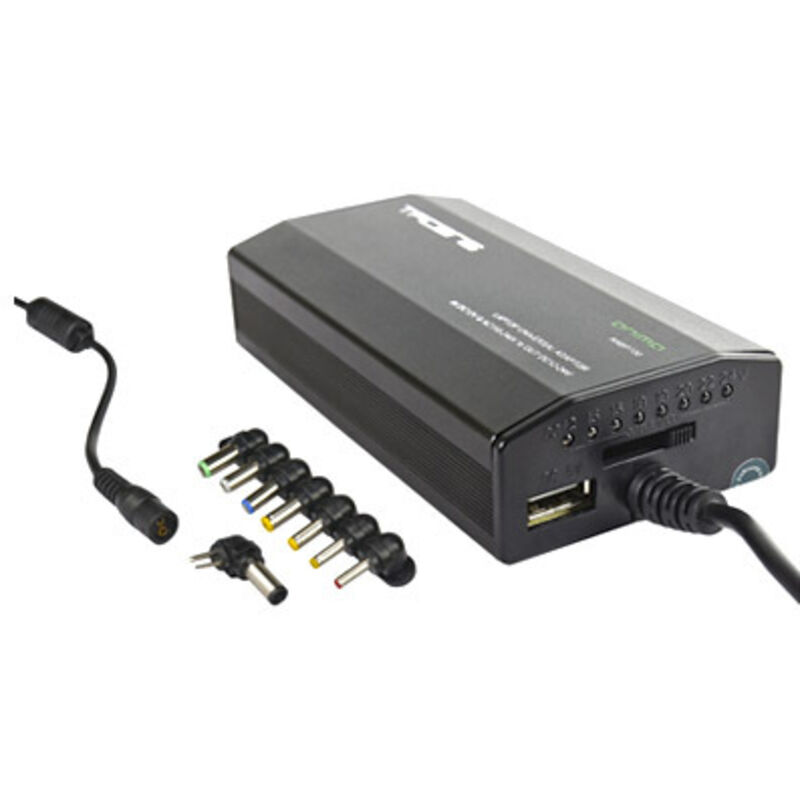 

Cargador universal anima anbp100 100w 8 tips aluminio puerto usb 5v - Tacens