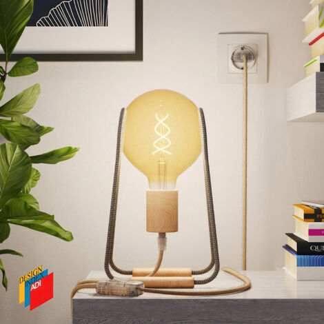 Lampe De Chevet Hanna En Feuilles De Bananier Nature J-line