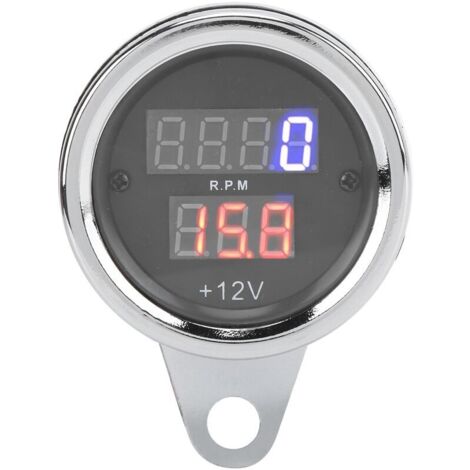 Tachimetro, contachilometri e contachilometri per moto 3 in 1, con schermo LCD, ferro da stiro resistente ai raggi UV, 12V