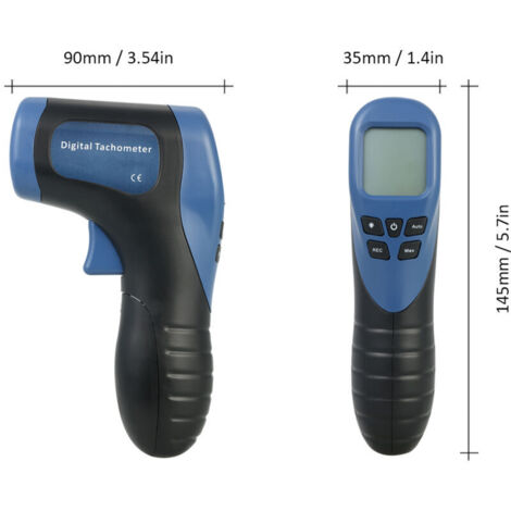 Tachimetro digitale SJLERST, strumento per auto TL900 a forma di pistola per la misurazione della velocità del motore (batteria non inclusa)