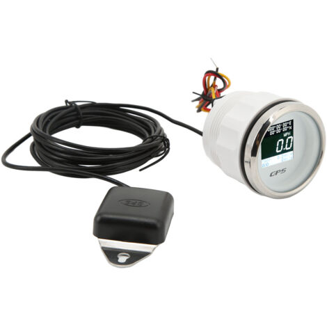 Tachimetro GPS, display LCD, indicatore di velocità in MPH, impermeabile IP67, antiappannamento, per barche, camper e moto.