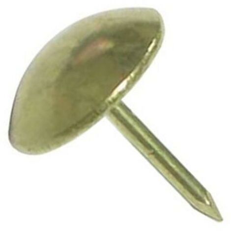 tachuela lisa hierro latonado ø10 marca qq diam.tach 10mm. acabado pulido brillo (caja 100)