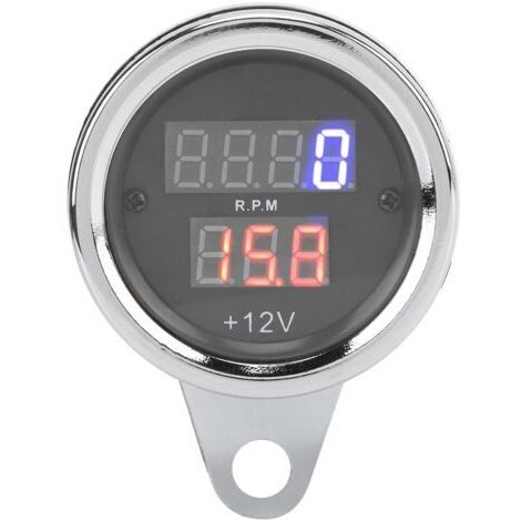 Tachymètre 3 en 1 pour moto, compteur de vitesse, odographe, écran LCD, fer résistant aux UV, 12V