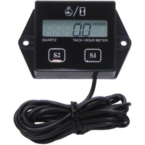 Tachymètre de moto Betterlifefg. tachymètre numérique. compteur d’heures inductif pour petit moteur 2 temps et 4 temps. batterie remplaçable étanche Tac