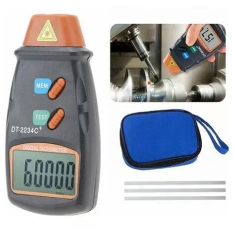 Tachymètre laser numérique DT-2234C+ - Haute précision - Stockage des limites - Grand écran LCD