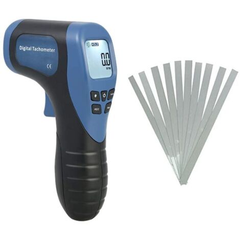 Tachymètre Laser Numérique Portable 2,5-99999 tr/min 10 Bandes Réfléchissantes Précis