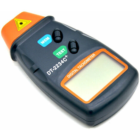 Tachymètre Numérique Compte-tours Digital Professionnel Écran LCD Tachomètre Testeur Compteur de Tours Autochange Sans Contact RPM Tach