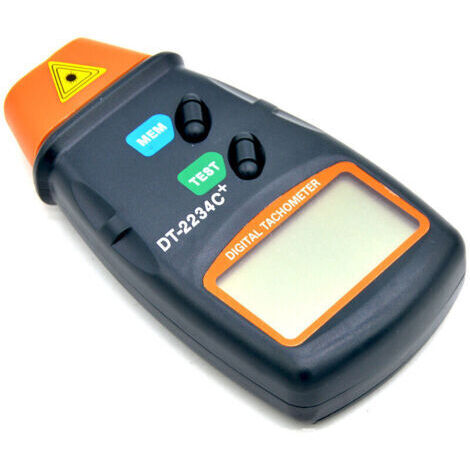 Tachymètre Numérique Compte-tours Digital Professionnel Écran LCD Tachomètre Testeur Compteur de Tours Autochange Sans Contact RPM Tach