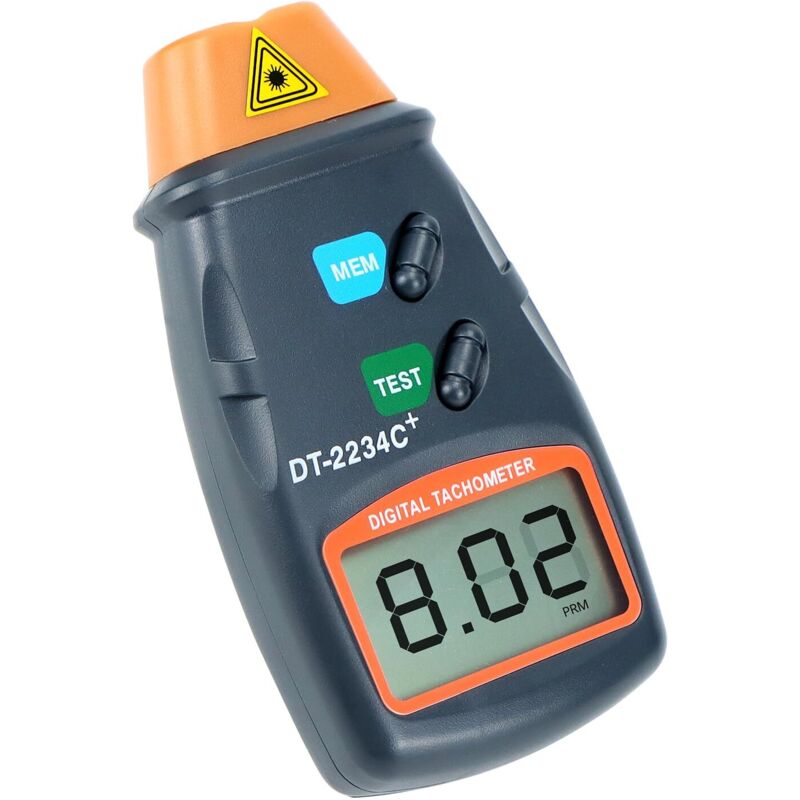 Tachymètre numérique, compteur de vitesse photo laser sans contact, grand écran LCD