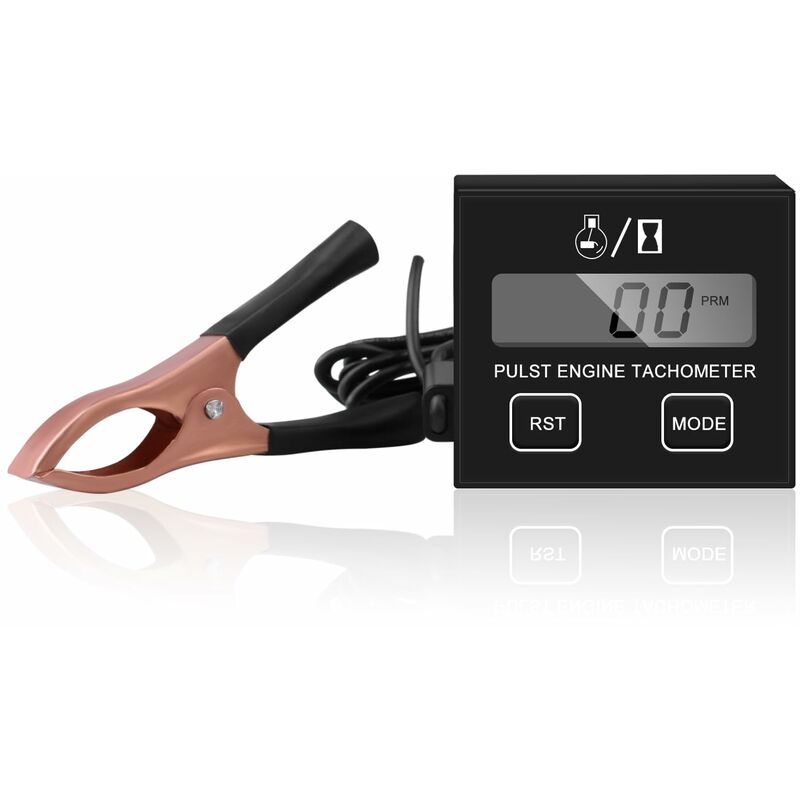 Tachymètre numérique pour tronçonneuse,tachymètre inductif petit,tachymètre moteur étanche,tachymètre pour moto tondeuse à gazon
