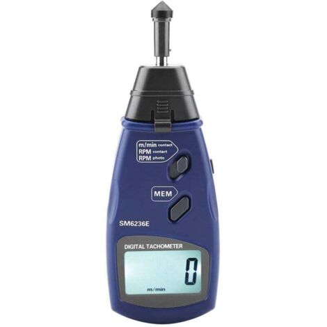 Tachymètre numérique, tachymètre professionnel sans contact avec contact laser avec précision de 2,5 à 99 999 tr/min, 5 chiffres 18 mm LCD numérique Tachymètre testeur de rotation Kit de tachymètre