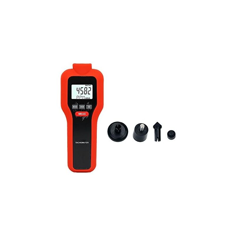 Tachymètre Numérique, testeur de Rotation Mengshen 2 en 1 sans Contact et à Vitesse de Contact - TH-522