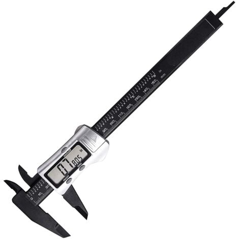 TACKLIFE DC03, Digitaler Messschieber Schieblehre, 150 mm mit Zoll/Millimeter/Bruchteil-Umrechnung, Höhere Genauigkeit (0,01 mm), Automatische Abschaltung