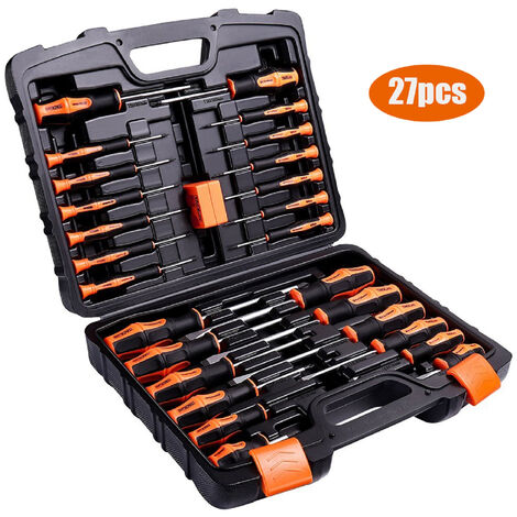 TACKLIFE TLHSS1B, 26PCS Set di cacciaviti magnetici Set di cacciaviti professionali con alloggiamento Utensile manuale multiutensile