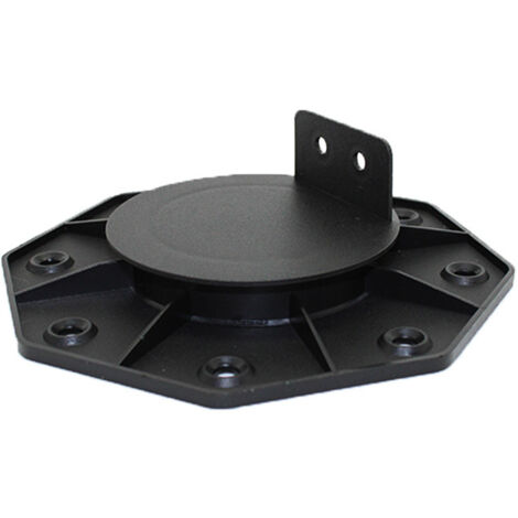 TACO AJUSTABLE DE 18 A 28 MM PARA TARIMAS DE MADERA Y COMPOSITE - Color - Negro, Superficie cubierta en m² - 0,09 - Negro