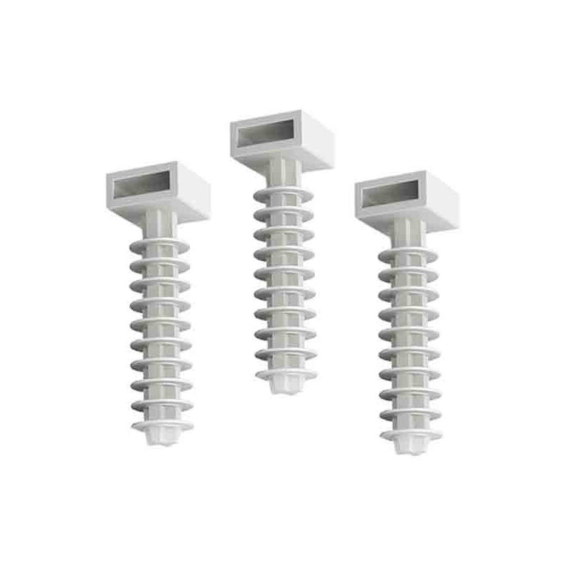 

Pack 100un taco blanco nº6 para brida - EDM