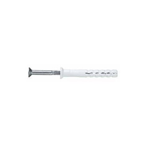 Taco Clavable Tornillo Cabeza Avellanada 08X100Mm Nylon Index 100 Pz
