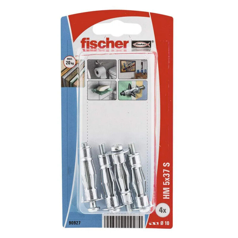 

Tapón metálico HM 5X37 con tornillo M 5x40, 4 piezas