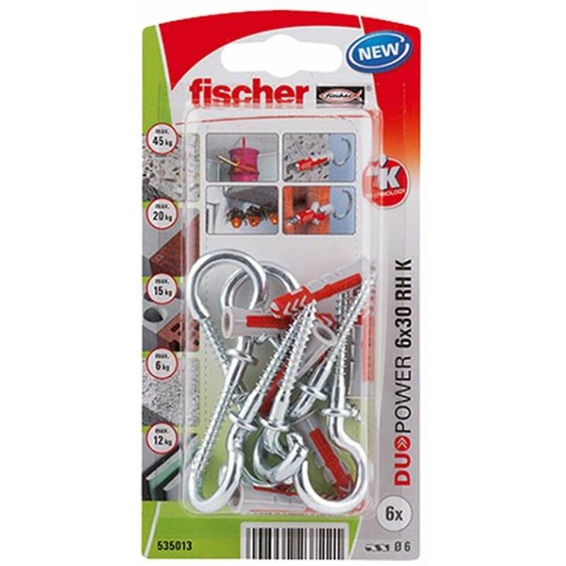 

Taco Fij 06x30mm Hembrilla Abierta Nylon/polipropile - Fischer