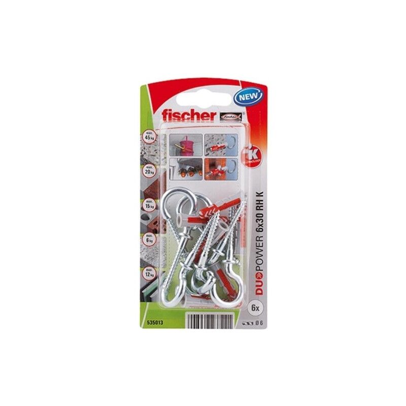 

Taco Fijacion 06X30Mm Hembrilla Abierta Nylon/Polipropile - Fischer