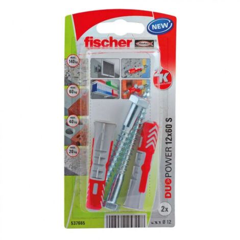 Taco FISCHER, diámetro 12 mm x largo 60 mm Fischer