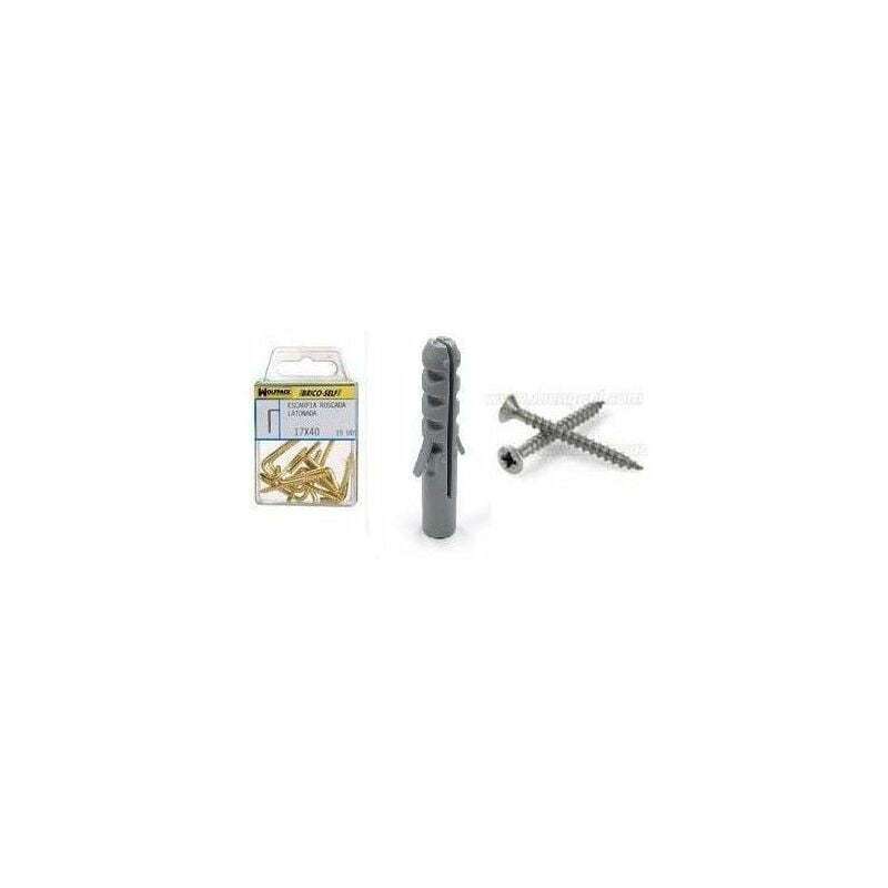 Tassello N° 5 Con Viti Testa Piana Zincata 3,5x30 mm. 12 unità