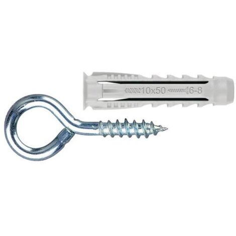 TACO NYLON CON HEBRILLA CERRADA 8 X 40 + 5,6 X 60 (4 UNIDADES) - BZALHCTS08