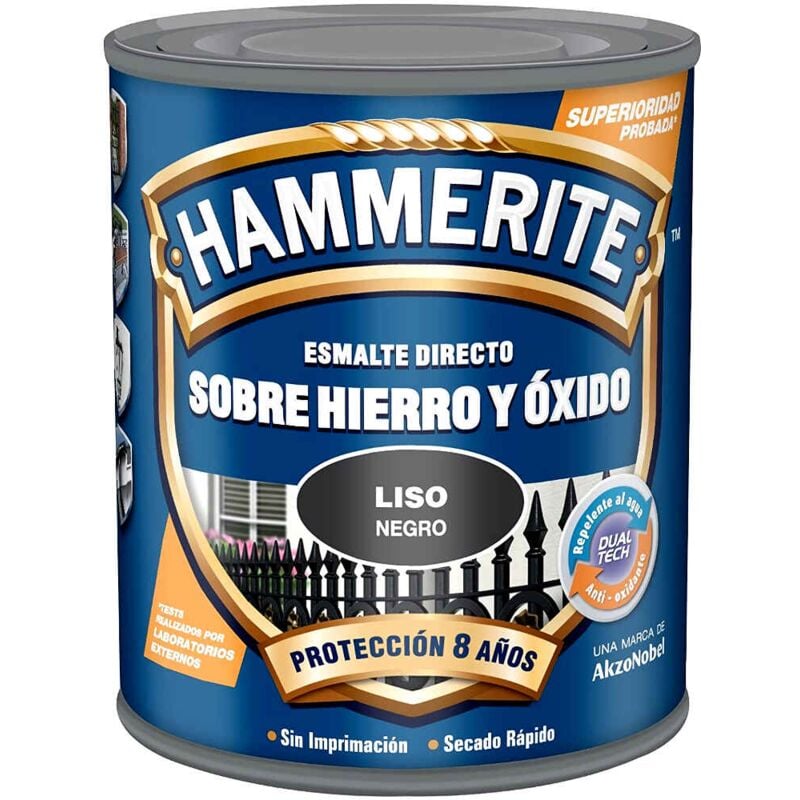 

Esmalte Antioxidante Brillante 750 Ml Negro Exterior - Hammerite