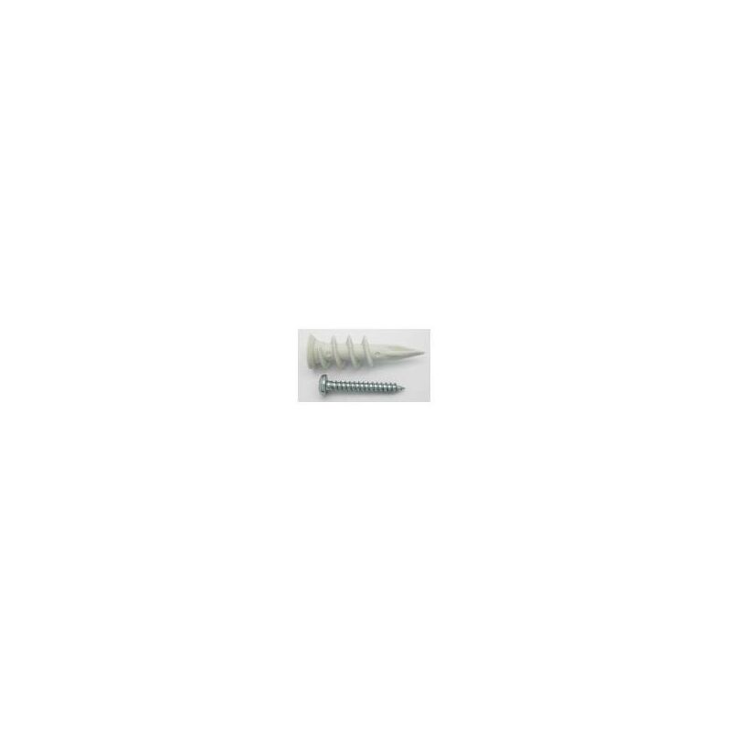 

Taco Pladur Plastico +Tornillo 10 Uds 3,90 X 25 Mm - FER