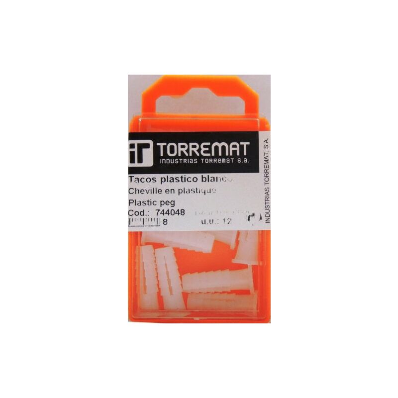 

Taco Plastico Blanco 6X22 Mm Blister
