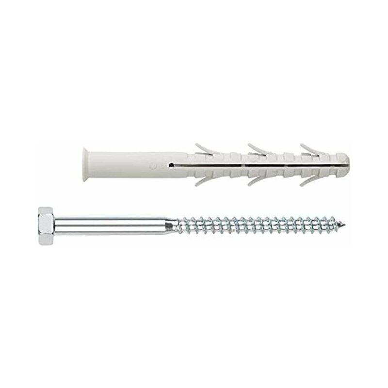 

Taco Plastico Clavable C/Tornillo Exagonal.10*135