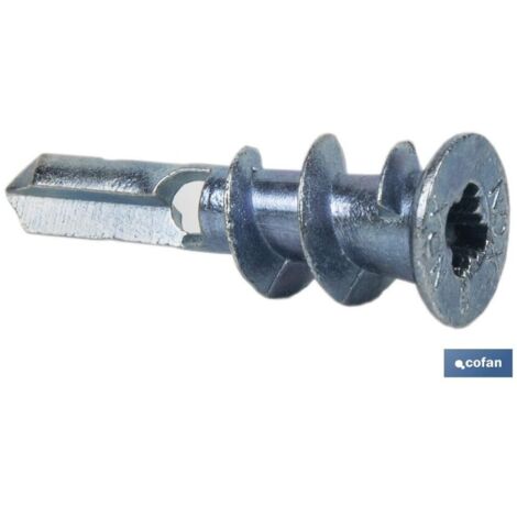 TACO ZAMAK PARA FIJACIONES EN PANELES DE CARTóN YESO  MEDIDAS: 13 X 37 MM 13 MM X 37 MM X 8 MM X 25 MM X 1 (PACK: 1)