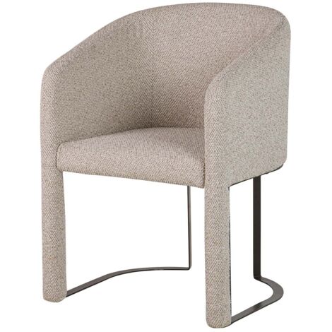 Tacoma Goldener Chenille-Sessel aus Metall, 60 x 59 x 83 cm