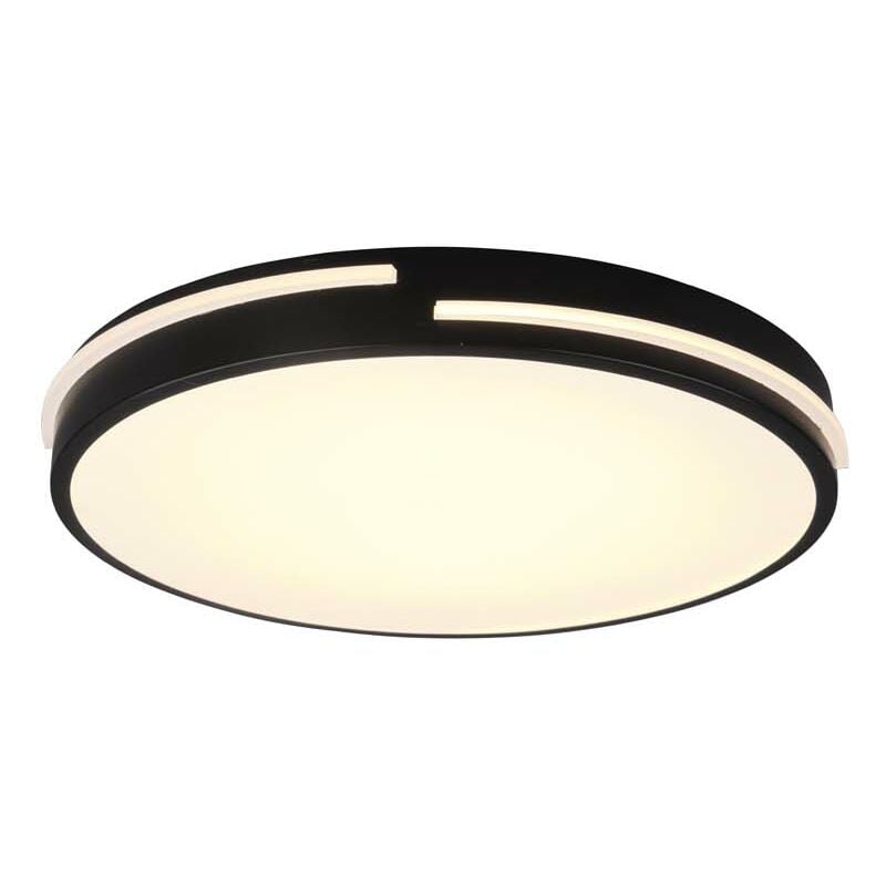 Tacoma Plafonnier led avec bord noir et télécommande multifonction D.40Cm