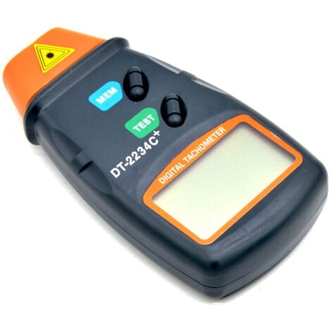Tacómetro digital Tacómetro digital profesional Pantalla LCD Tacómetro Probador Cuentarrevoluciones Tacómetro de RPM sin contacto con cambio automático