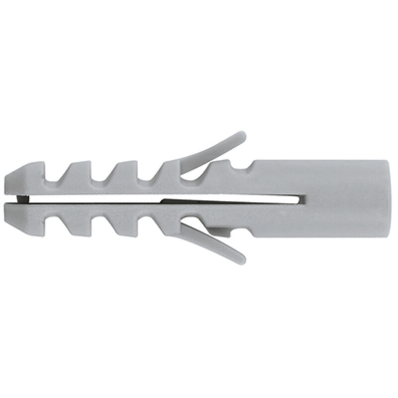 Blisterpackung mit 25 grauen Kunststoffstopfen 6 mm