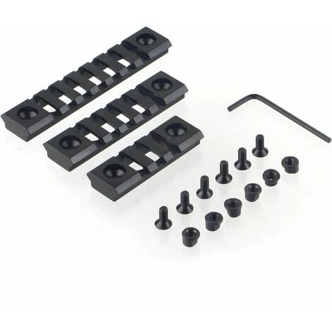 Tactique pour système de Rail Portable Keymod Rail Airsoft en Aluminium 3 pièces 3/5/7 Slots Rail Base Scope Mount Rail Picatinny 1CZ83BRVSF