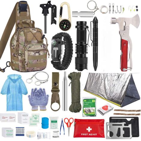 Tactique Sac de Secours Pochette EMT Médecine Kit de Survie Sac Molle de Premiers Secours Militaire Poche a Outil Pochette de Ceinture 900D Oxford Imperméable pour Cycliste Camping