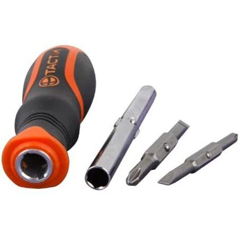 TACTIX - CACCIAVITE 6 IN 1 CON PUNTE - MANICO BICOMPONENTE