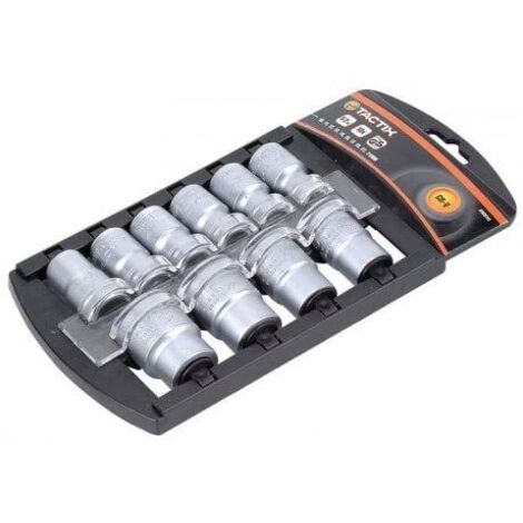 TACTIX - SET CHIAVI A BUSSOLA 1/2 ESAGONALI 10 PEZZI
