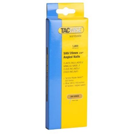Tacwise 0479 500 Chiodi Angolati Inossidabili da 20 mm