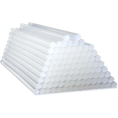 Tacwise 1562 Bastoncini di Colla a Caldo Extra Lunghi, 7 mm x 150 mm, Confezione da 100, Trasparenti