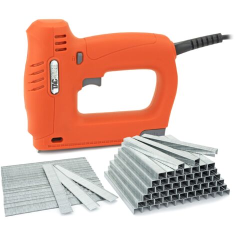 Tacwise 1702 Hobby 53-13EL Graffatrice/Chiodatrice Elettrica Brad con 5000 Punti e 2000 Chiodi, Utilizza Punti Tipo 53, Tipo 13 e Chiodi tipo 18G