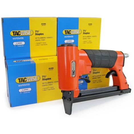 Tacwise A7116V 71 Series Air Pneumatic Upholstery Stapler with 60,000 Staples