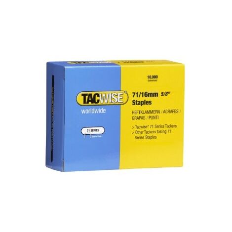 TACWISE BOÎTE DE 10 000 AGRAFES TYPE 71 16 MM