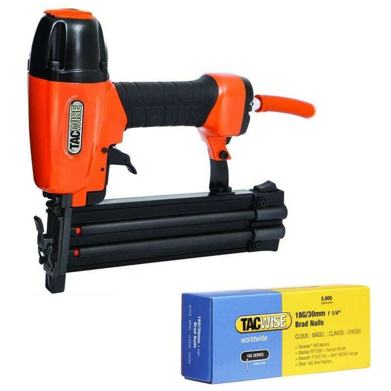 Tacwise DGN50V Pneumatic Air Nailer 2nd Fix Brad Nail Gun + 5000 30mm Brads