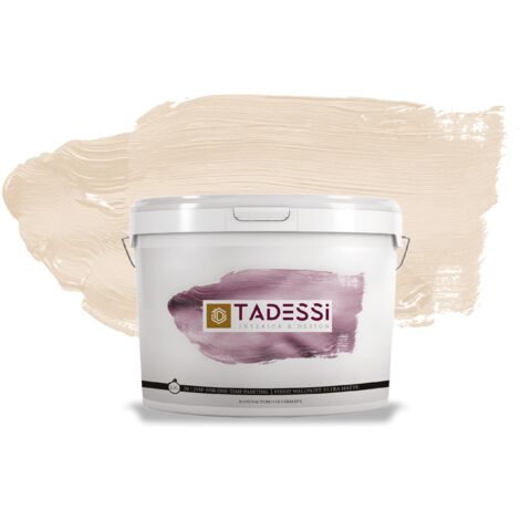 TADESSI Color Vista Wandfarbe Creme - Pastell Cremeweiß - Matte Dispersionsfarbe - Innenfarbe für Wand und Decke
