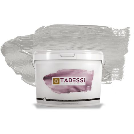 TADESSI Color Vista Wandfarbe Grau - Steingrau - Matte Dispersionsfarbe - Innenfarbe für Wand und Decke